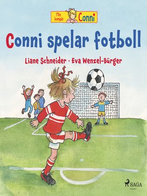 cover image of Conni spelar fotboll